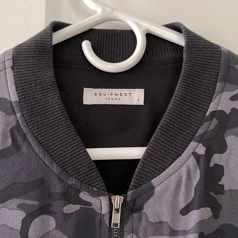 Silky Camo Casual Jacket - Picture 2 of 5